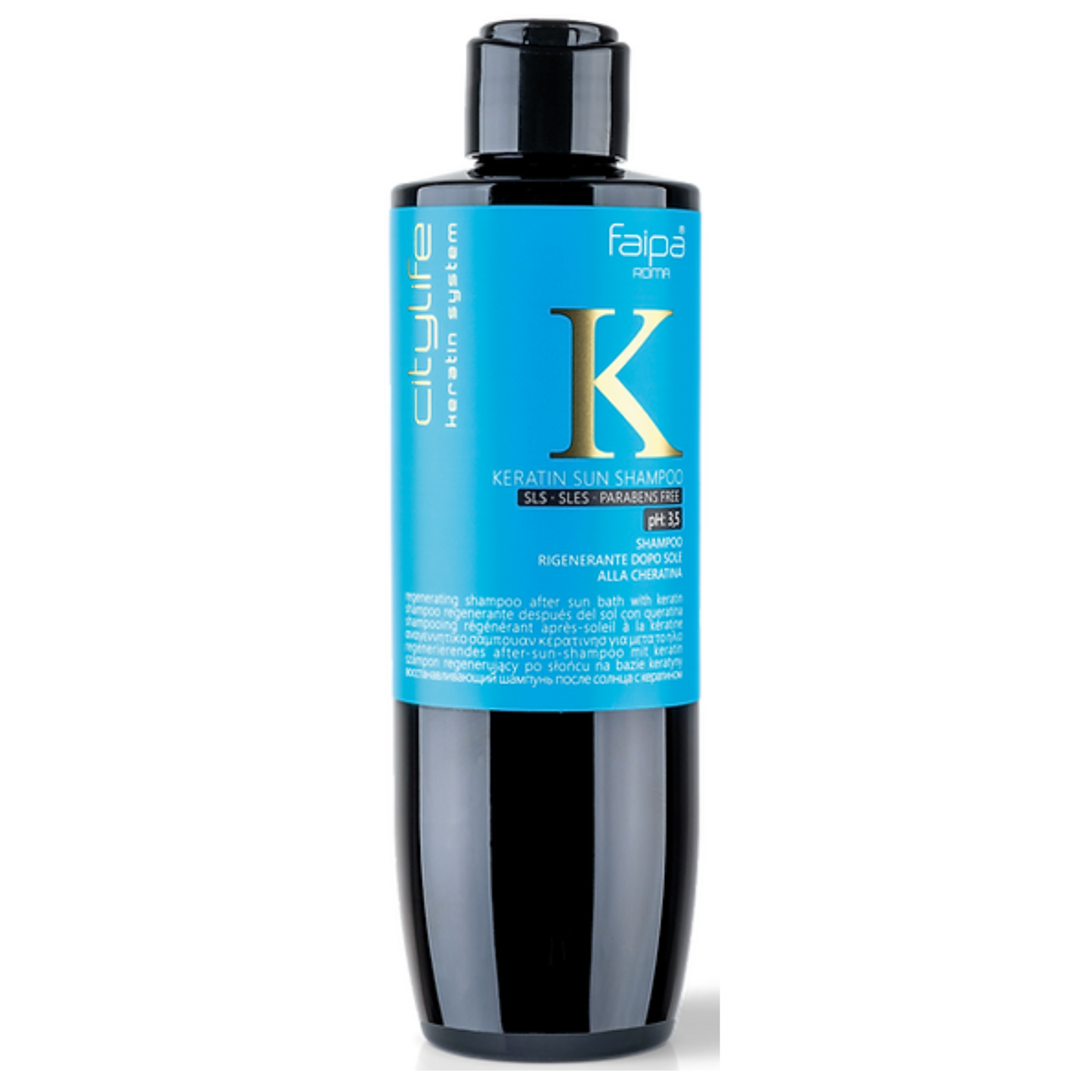 FAIPA CITY LIFE - keratin sun shampoo Shampoo rigenerante dopo sole alla cheratina 250 ml
