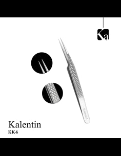 Pinza KK4 extension ciglia alta precisione punta dritta ACCIAO ANTISCIVOLO