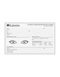 Scheda registrazione clienti Extension - 10card