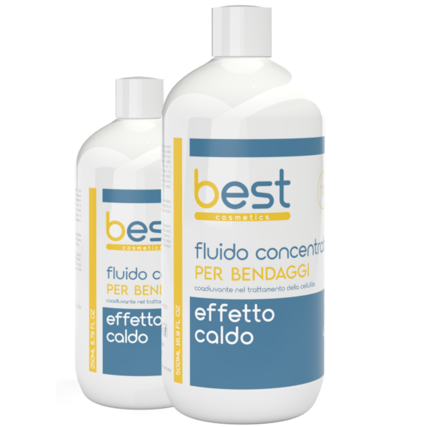 BEST COSMETICS - Fluido bendaggi a caldo drenante anticellulite con capsicina Flacone