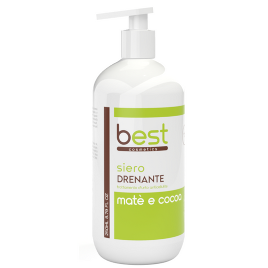 BEST COSMETICS - siero drenante trattamento urto anticellulite matè e cocoa 250 ml