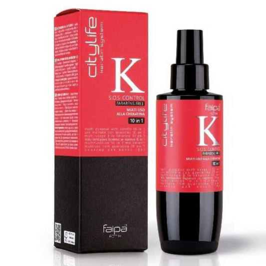 FAIPA CITYLIFE - keratin system S.O.S control  multiuso alla cheratina  10 in 1 150 ml