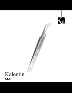 Pinza KK8 extension ciglia alta precisione punta tonda ACCIAO ANTISCIVOLO