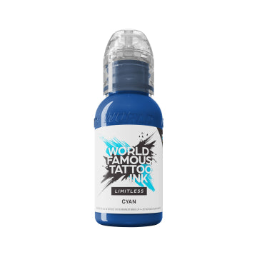 World Famous Limitless Tattoo Ink - Cyan 30ml (EU REACH Version)