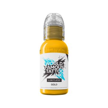 World Famous Limitless Tattoo Ink - Gold 30ml (EU REACH Version)