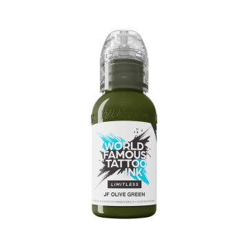 World Famous Limitless Tattoo Ink - JF Olive Green 30ml (EU REACH Version)