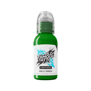 World Famous Limitless Tattoo Ink - Kelly Green 30ml (EU REACH Version)