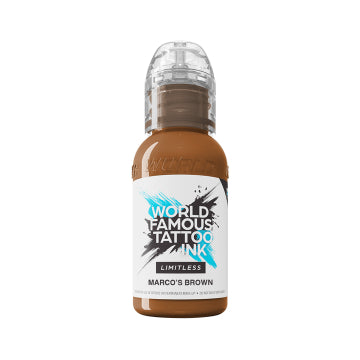 World Famous Limitless Tattoo Ink - Marco's Brown 30ml (EU REACH Version)