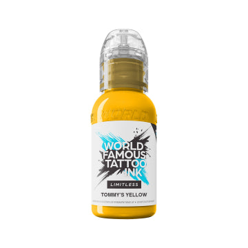 World Famous Limitless Tattoo Ink - Tommy's Yellow 30ml (EU REACH Version)