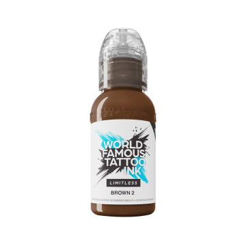 World Famous Limitless Tattoo Ink - Brown 2 30ml (EU REACH Version)