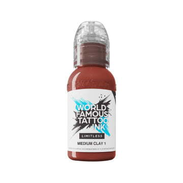 World Famous Limitless Tattoo Ink - Medium Clay 1 30ml (EU REACH Version)