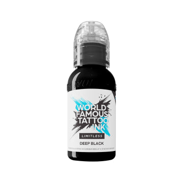 World Famous Limitless Tattoo Ink - Deep Black 30ml (EU REACH Version)
