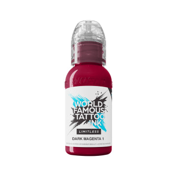 World Famous Limitless Tattoo Ink - Dark Magenta 1 30ml (EU REACH Version)